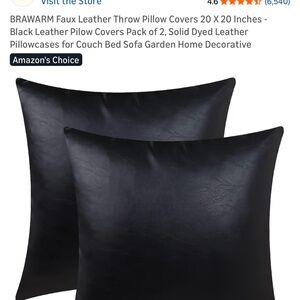 20x20 leather pillow covers